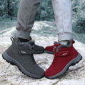 【selevn roind】 Boots Men's Women Slip On Winter Shoes For Men Waterproof Ankle Boots Winter Boots Male Snow Botines 2023 Black Botas Femininas.