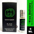 Gvcci Guilty Black Pour Homme Concentrated Perfume Oil Long Lasting Non-alcoholic Fragrance - 6ml. 