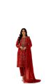 Readymade Georgette Embroidary Party Four Pice For Women. 