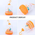 Electronic Talking Birds Cage Toy Voice Control Vivid Appearance Festival Gift Electric Voice Control Induction Sound Simulation Bird Cage for Baby-Multicolor. 