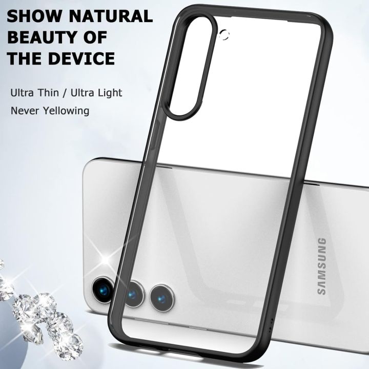 For%20Samsung%20Galaxy%20S24%20/%20S24%20Plus%20/%20S24+%20%20Magic%20Mask%20Q%20Series%20Clear%20Case%20Compatible%20Case%20Shockproof%20Hard%20PC%20+Soft%20Silicone%20%5BNot%20Yellowing%5D%20Transparent%20Protective%20Slim%20Hard%20Back%20Cover%20with%20Silicone%20Frame-%20Black%20-%20Image%207