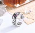 Hunter X Hunter Hisoka Joker Anime Adjustable Size S925 Stainless Steel Rings For Men. 