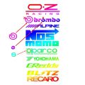 10Pcs Racing Sponsor Stickers Set Reflective Car Door Decals Kit Automobile Window Decor Vinyl Sticker. 