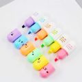 6pcs/set Cute capsulee highlighter naughty expression bright watercolor coloring pen Pilll highlighter marker. 