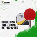 Double Fish Table Tennis Bat -5D-C-Red - Fitness Mart. 