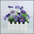 Artificial flower vase for decoration.
