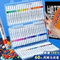 Marker Pen Propylene Student Art 4860 Colored Opaque Paper diy Not Smudge Drawing Crayons One Piece.