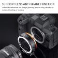 K&F Concept KF06.467 Auto Focus Professional Electronic Lens Adapter for Canon EOS EF/EF-S Lens To Canon EOS R Mirrorless Camera - Black. 