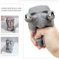 MoupBoi 1pc Moai Statue Squeeze Toy Easter Island Funny Facial Expression Squishy Toys Anxiety Relief Toy For Kids Gift Random Color. 
