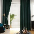 Nordic Velvet Curtains Olive Green Velvet Curtain Blackout Curtains Bedroom for Living Room Solid Color Stitching Curtain Custom.