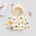 2024 New Children's down and Wadded Jacket Lightweight Baby Ear Style Cotton-Padded Clothes Baby Children Cotton-Padded Jacket Autumn and Winter Children's Clothing. 
