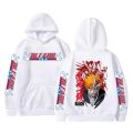 Anime Bleach Hoodies Graphic Kurosaki Ichigo Printed Hooded Sweatshirts Unisex Fashion Casual Sportwear Pullover Tops. 