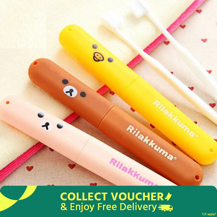 2 Pcs Travel Plastic Toothbrush Case Tooth Brush Box Holder Dust proof toothbrush storage box