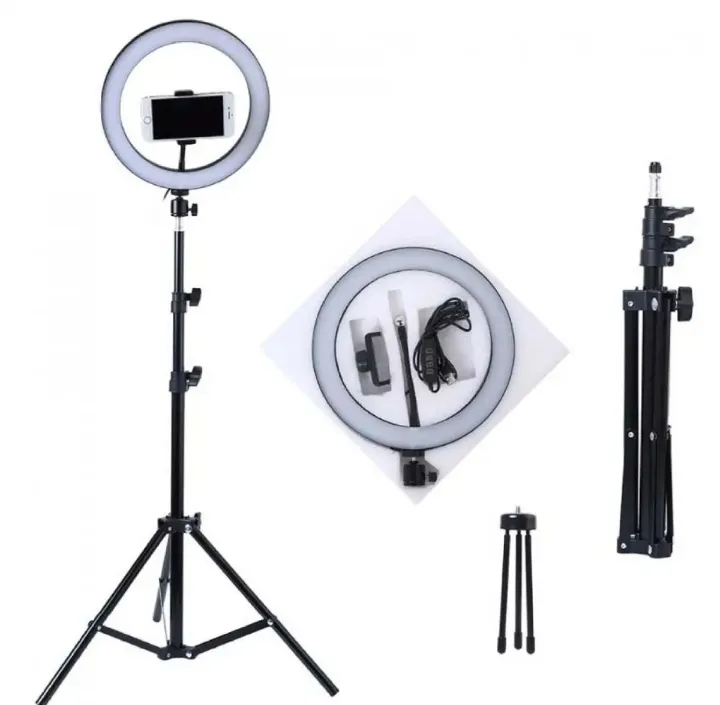 12%20Inch%20LED%20Ring%20Light%20with%20Adjustable%20Stand%20&%20Phone%20Holder%20for%20Live%20Streaming,%20Video%20Recording,%20Photography,%20and%20Makeup%20Tutorials%20-%20Image%205