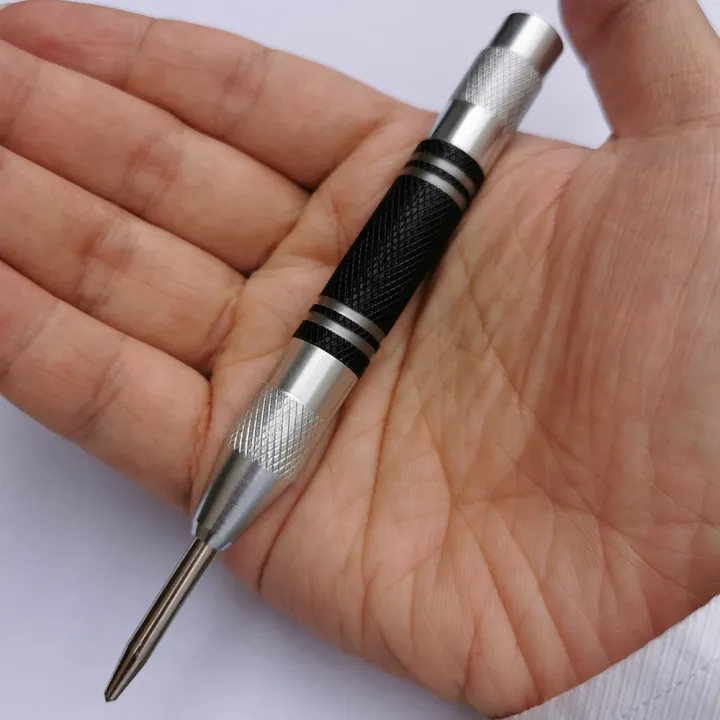 2Pcs%20Automatic%20Center%20Punch%20Center%20Hole%20Punch%20Spring%20Loaded%20Marking%20Starting%20Holes%20Tool%20Woodwork%20Tool%20Drill%20Bit%20-%20Image%207