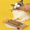 Natural 22cm Wooden Polygonum Interactive Cat Bite Toys Cat Chew Toys For Kittens Teeth Cleaning Stain Removal.