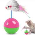 Pet Cat Toy Mimi Favorite Fur Mouse Tumbler Kitten Cat Toys Plastic Feather Play Balls for Catch Cats Supplies. 