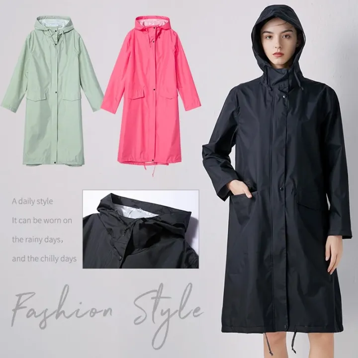 Women%20New%20Stylish%20Long%20Raincoat%20Waterproof%20Rain%20Jacket%20with%20Hood%20-%20Image%203