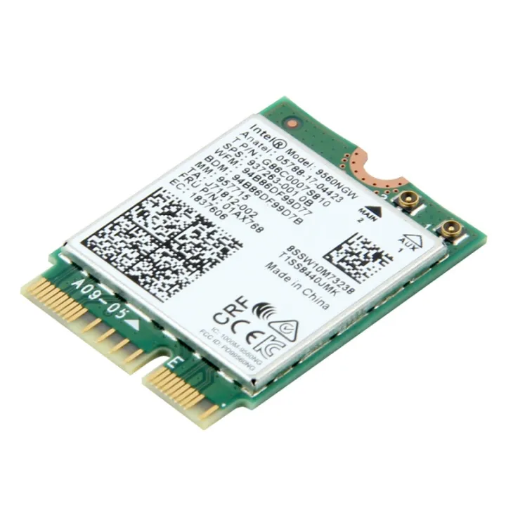 Intel%209560%20dual%20band%202.4g/5GHz%20wireless%20bluetooth%205.0%20802.11ac%20m.2%20cnvi%20Intel%209560ngw%20Wi-Fi%20card%20-%20Image%202