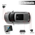8 sensors Grey-12V PDC Car Parking Sensors 8pcs Set Parktronic Distance Control Buzzer Alarm System LED Display Reversing Auto Radar Monitor.