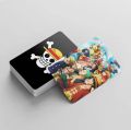 60PCS Lomo Card + 32PCS Stickers 92PCS/BOX Anime One Piece Collectible Post Cards with Box.