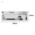 Mechanical Gaming Keyboard 99 Key for PC Laptop Gasket Structure RGB Backlit. 