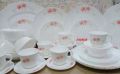 32 Pcs Pyrex Opal Glassware White Oven Save Dinner Set. Model Red Pata - Dinner Set - dinner set.