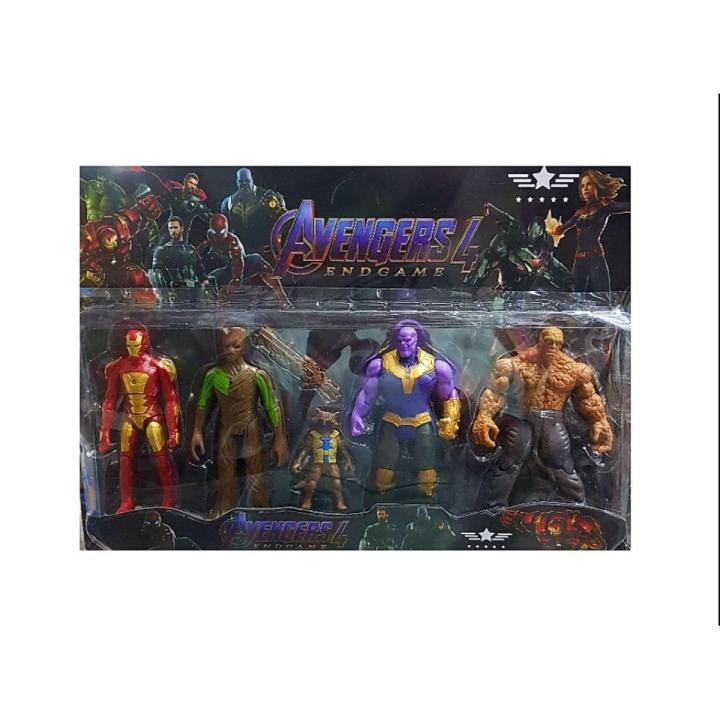 4 piece super hero avenger set toy action figure