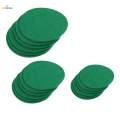 7X 6 Pieces Air Hockey Table Felt Pushers Replacement Felt Pads Green L. 