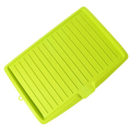 Kitchen Dish Drainer Tray Large Sink Drying Rack Worktop Organizer Drying Rack Green 1 PCS.