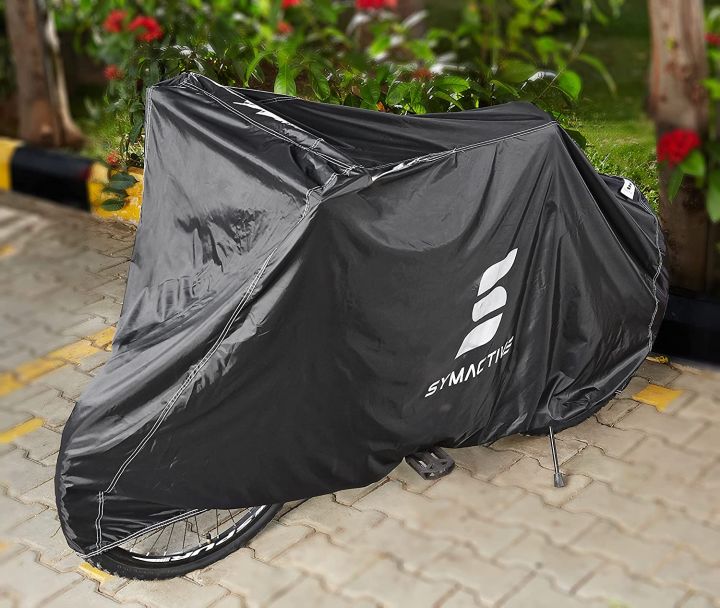 bicycle%20Water%20Resistant%20Rubber%20Coated%20Polyester%20Cycle%20Body%20Cover,%20Black%20-%20Image%203