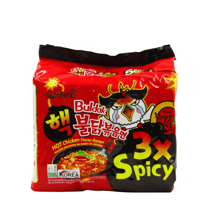 Samyang 3X Spice Ramen 5Ps X 140gm - 700gm -Kuria