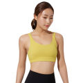Fitness Running Tube Top Yu Sports Underwear Women Sexy Beauty Back GA Vest Cross Spaghetti Straps Shockproof Bra.