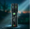 Sonford High Power Super Bright Rechargeable Flashlight | Handheld LED Torch Light with 40,000 Battery | Zoomable with 4 Light Modes | Long Runtime Torch with Holster for Camping, Emergency, Outdoor, and Home Use. 
