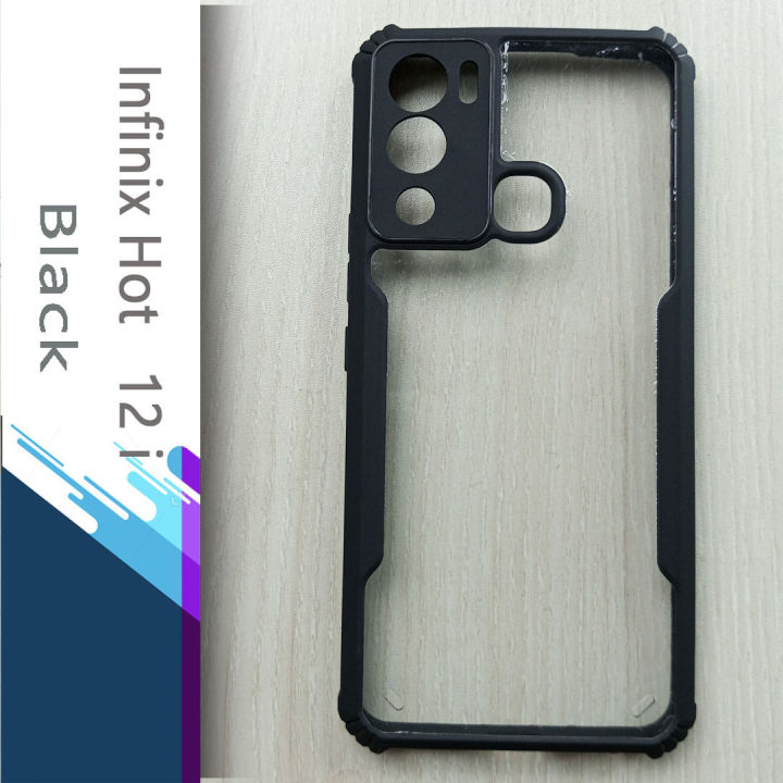 For%20Infinix%20Hot%2012i%20%20-%20Transparent%20Silica%20Gel%20Matte%20ShockProof%20Slim%20Thin%20Back%20Cover%20Phone%20Case%20With%20Bumper%20-%20Image%203