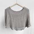 New Knitted Shawl Lazy Pullover Lightweight Western Style Multi-Functional Cardigan with Suspenders for Outerwear Slimming All-Matching.