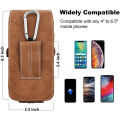Mobile Phone Holster Waist Bag Leather Belt Clip Holster Cell Phone Pouch Card Holder Case With Belt Clip Holster Wallet. 
