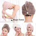 Magic Instant Dry Hair Towel Ultra Water Absorbent Twist Hair Turban Drying Cap Hair Wrap - Hair Band. 