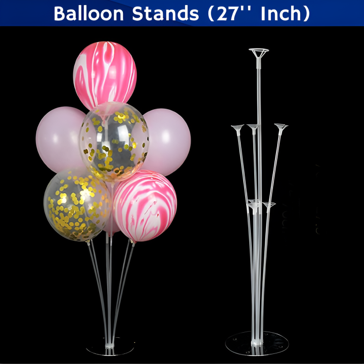 Balloon Stand/Balloon Holder Column With 7 Sticks For Party Balloons Decoration (Pack of 1 Pcs)