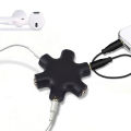 Multiple Headphone Splitter 5 Jack 3.5mm Audio Adapter 1 Male to 5 Port Female Splitter with 3.5mm Stereo Cable for Earphone. 
