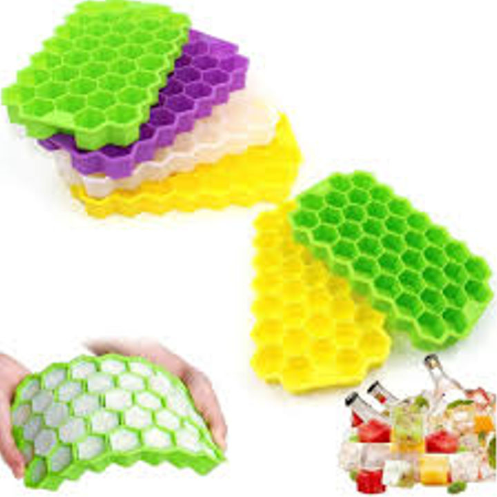 37%20Cavities%20Honeycomb%20Shaped%20Stackable%20Durable%20Dishwasher%20Safe%20Silicone%20Ice%20Cube%20Tray%20Mold%20Maker%20With%20Lid%20-%20Image%202