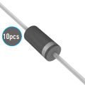 Diode RL207 RL-207 1000V 2A General Purpose Rectifier Diodes DO-15 Package 2 Pin Through Hole Leads Terminals 10Pcs. 