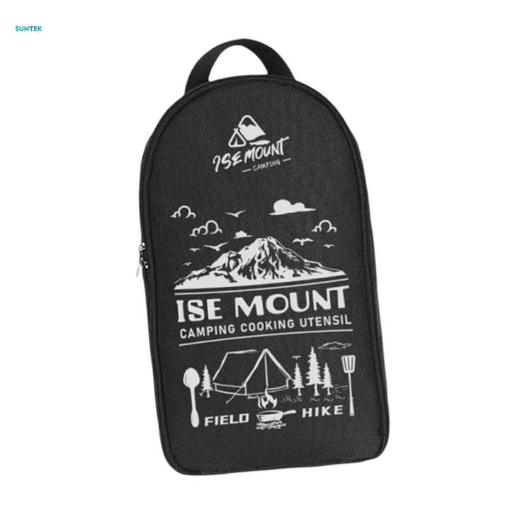 Camping Utensils Bag Lightweight Storage Camping Utensils Organizer Carry Bag for Kitchen Outdoor Cooking Picnic Accessories Cutlery Set BBQ