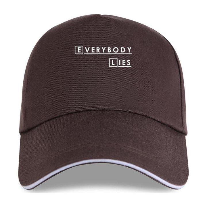 Men Team Baseball cap House MD Everybody Lies Hugh Laurie Cool Teenage Slim Fit Great Discount Teenage for Man