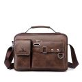 Men's PU Leather Shoulder Bag Fashion Male Messenger Crossbody Bag Men Business Travel Handbag Boy Phone Bag. 