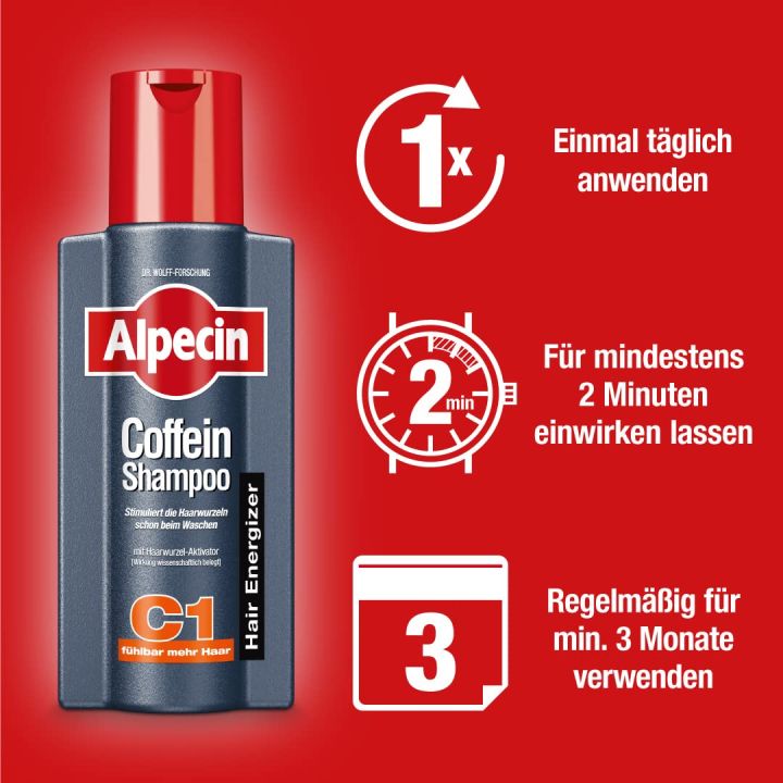 Alpecin C1 Caffeine Shampoo, 250 ml