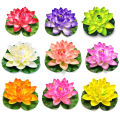 PRODUCTEI 10/18cm Artificial Lotus Plant DIY Water Lily Simulation Floating Lotus Garden Pond Fish Tank Decoration Artificial Flowers. 