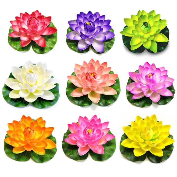 PRODUCTEI%2010/18cm%20Artificial%20Lotus%20Plant%20DIY%20Water%20Lily%20Simulation%20Floating%20Lotus%20Garden%20Pond%20Fish%20Tank%20Decoration%20Artificial%20Flowers%20-%20Image%202