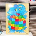 Wooden Large 3D Cartoon Elephant Alphabet 26 piece Puzzle Educational Smart Toy. 