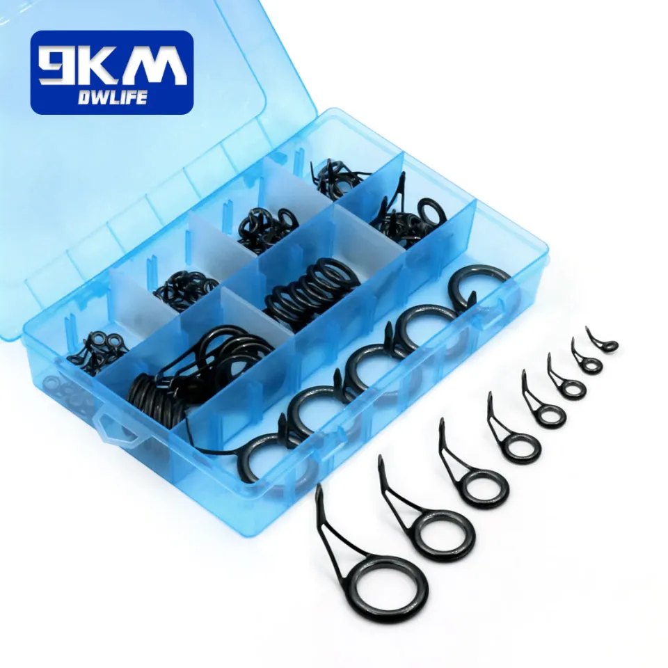 8~105Pcs Spinning Fishing Rod Guide Telescopic Rod Repair Kit